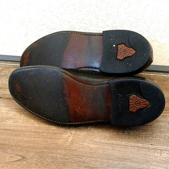 Vintage O'Sullivan leather Oxford wingtip dress shoes 8.5B - Picture 5 of 8